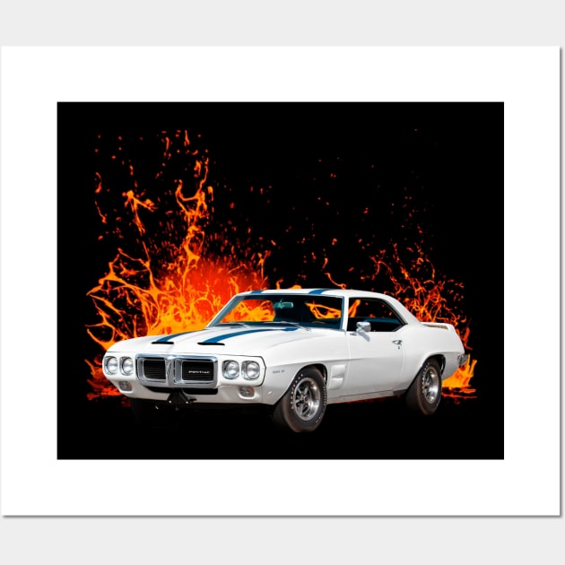 1969 Pontiac Firebird Trans AM Wall Art by Permages LLC